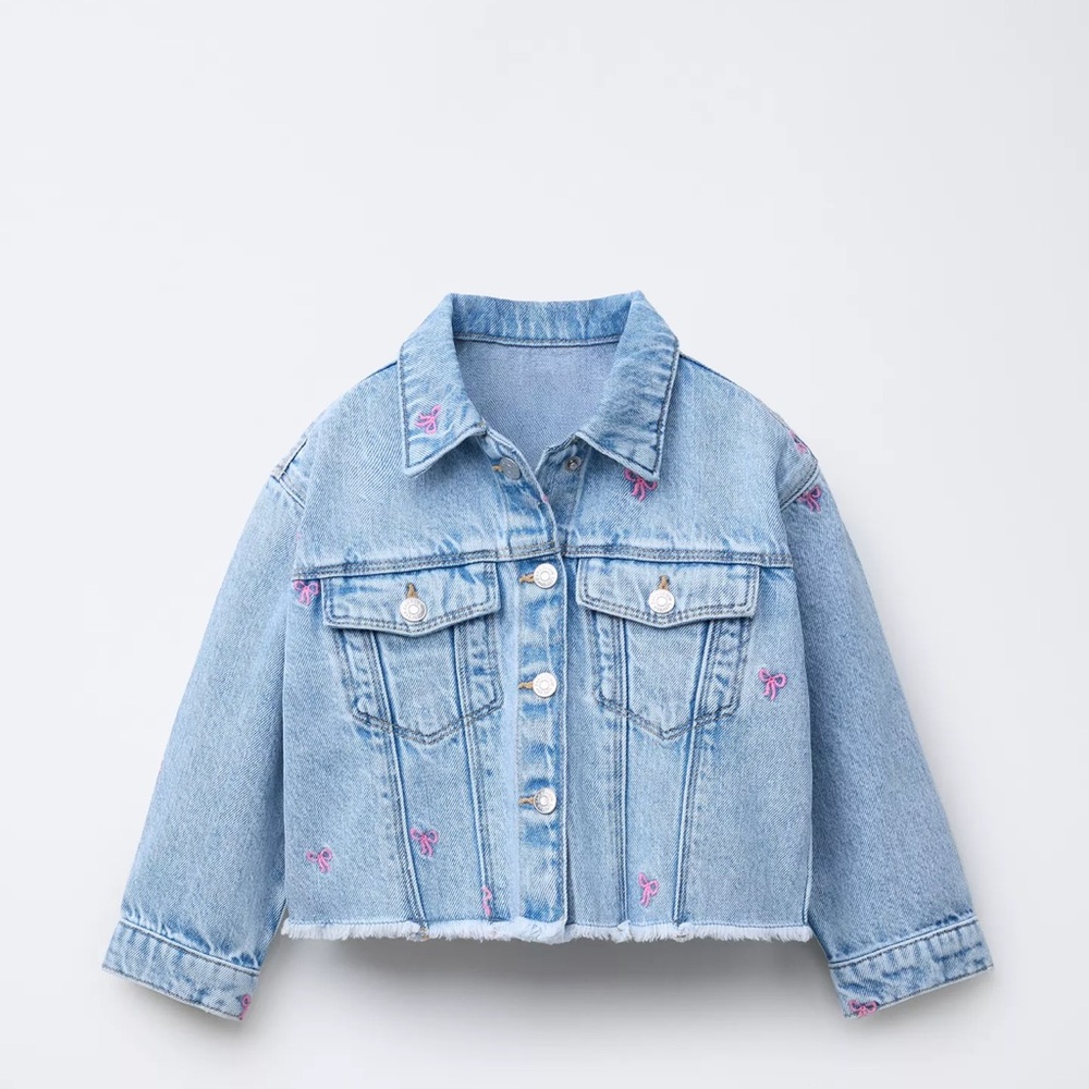 Zara Bow Denim Jacket